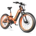 Vélo à cadre ouvert orange