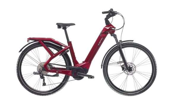 VTC Électrique Bianchi E-Omnia C-Type Bordeaux 500Wh