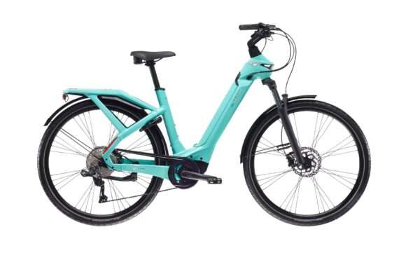 VELO DE VILLE ELECTRIQUE BIANCHI E-OMNIA C-TYPE DEORE 625 Vert