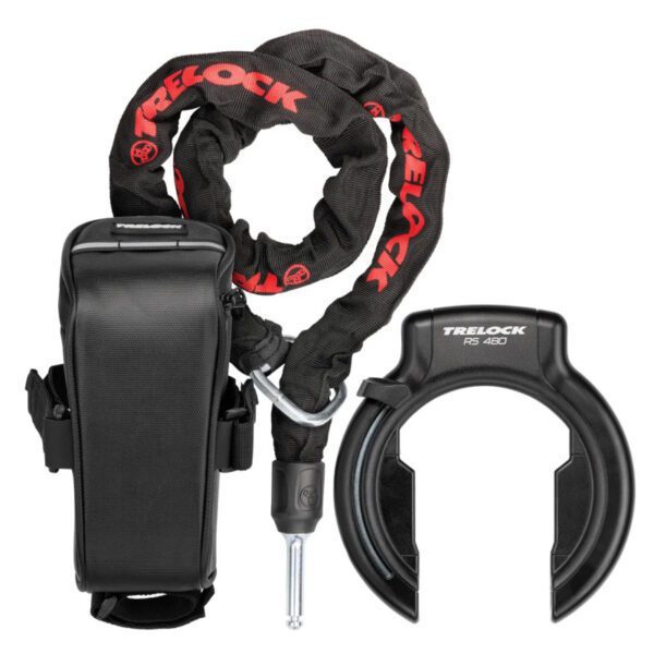 Trelock RS 480 XL Antivols De Cadre Set 100cm Ø6mm NAZ - Noir