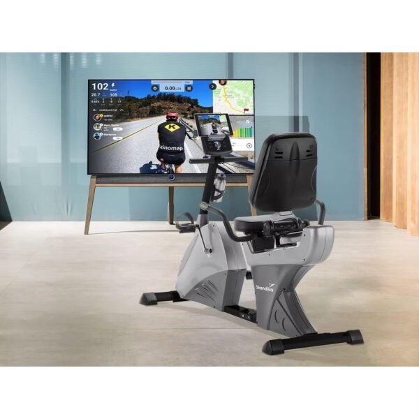 Vélo d'appartement semi-allongé Centaurus - Inertie 13 kg - 12 prog - connecté