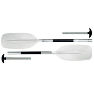 Pagaie canoë Egalis Twin Evo Convertible - alu - 4 parties - 140/210 cm