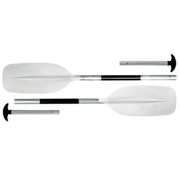 Pagaie canoë Egalis Twin Evo Convertible - alu - 4 parties - 140/210 cm