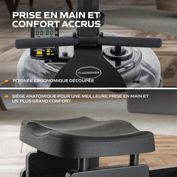 Rameur à eau Apollo Plus Black FLUID ROWER